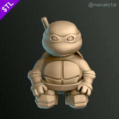 STL file Turtle Ninja Hand 🐢・3D printable design to download・Cults