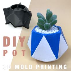 =e [il S gra r y STL file Cement Pot mold・3D printer model to download
