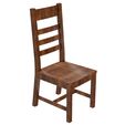 9.jpg Wooden Chair 3D Model