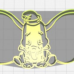 Sin título-1.jpg Descargar archivo STL Cortador de galletas Dumbo • Diseño para impresión en 3D, Avallejo