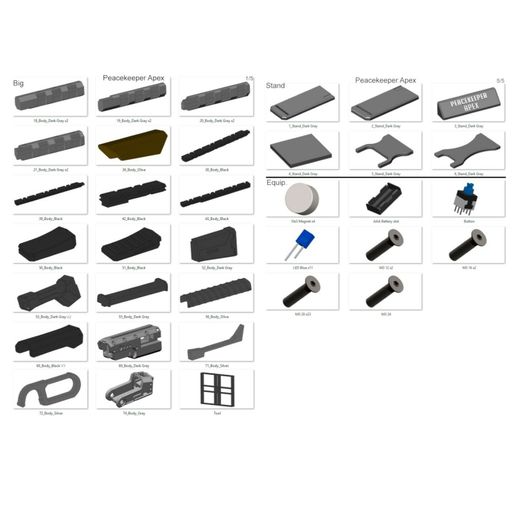 7_1440x1440.jpg Peacekeeper - APEX - Modèle 3d imprimable - STL + CAD bundle - Usage commercial