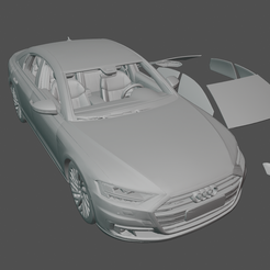 SEFWF.png Fichier STL AUDI A8・Objet pour impression 3D à télécharger