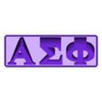 Alpha_Sigma_Phi.stl Alpha Sigma Phi Fraternity ( ΑΣΦ ) 3D Nametag