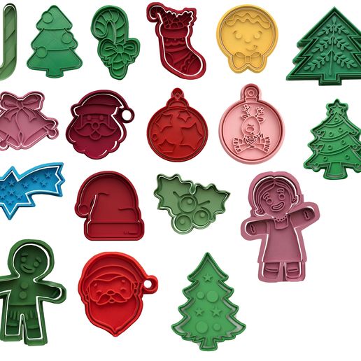 Set cortantes de navidad -   Christmas cookie cutter
