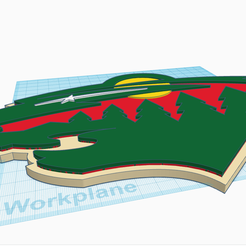 Wild-Angle.png Archivo STL Logotipo de Minnesota Wild como placa de pared・Modelo de impresión 3D para descargar