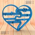 1.26.jpg STL Loving Heart Dough Cutter PUZZLE - I LOVE YOU - Cookie Cutter