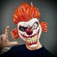 z4812432519584_9288b9ea0f8c7263a76cf50778657ca2.jpg Sweet Tooth Twisted Metal Mask With Hair High Quality