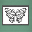 Image présentation horizontale.png BUTTERFLY SILHOUETTE WALL DECORATION