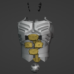 Screenshot_000358.png 3D file Genos only chest from One Punch Man・3D printable model to download