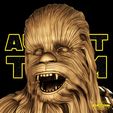 082121-Star-Wars-Chewbacca-Promo-012.jpg Chewbacca Sculpture - Star Wars 3D Models - Tested and Ready for 3D printing