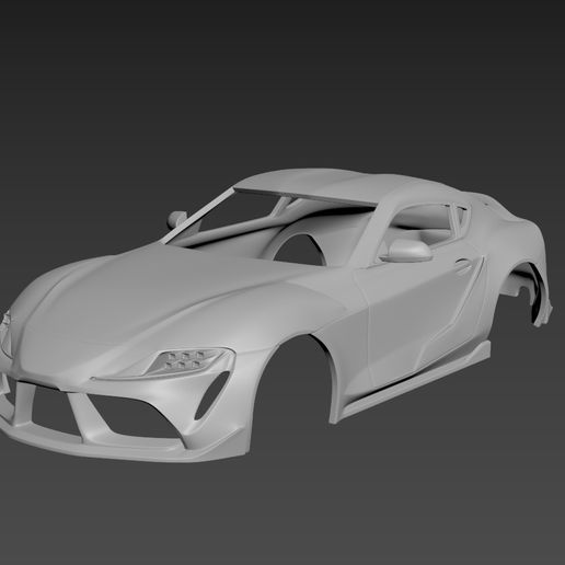 Toyota Supra 2021  Body For Print - 3D model önizlemesi