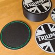 20250515_120039.jpg Easy Print Any Printer Triumph Mug Parking Space Mug Cup Coaster Set and Storage Holder Case Box Daytona Bonneville T100 T120 Trident 660 Tiger 800 Speed Triple Street Rocket Speed T120