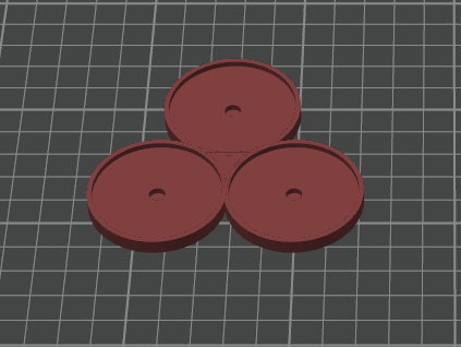 40mm bases movement tray 1x2x3 (for 3 bases)