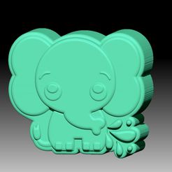 BabyElephant.jpg STL file BABY ELEPHANT SOLID SHAMPOO AND MOLD FOR SOAP PUMP・3D print model to download