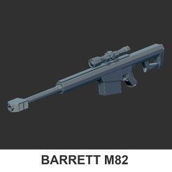 BARRETT M82 Archivo STL arma de fuego BARRETT M82・Diseño de impresión en 3D para descargar, minirama
