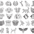 2024-01-03-2.png Vector Laser Cutting Pack - 370 Deco - Geometric Paintings