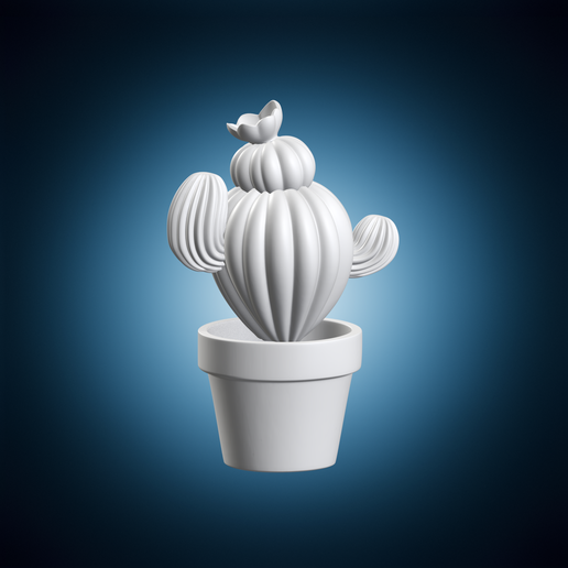 Miniature Cactus Plant 3D File for 3D printingCults