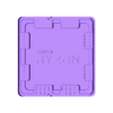 Ryzen Coaster Design A 1PC.stl AMD Ryzen CPU Style Coaster
