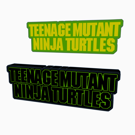2x TMNT (1990) V2 Lightbox by MANIACMANCAVE3D