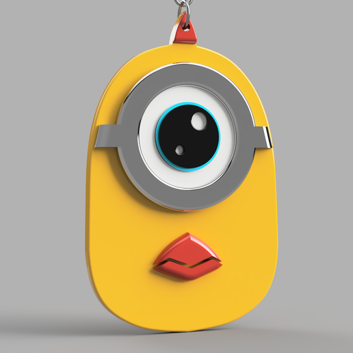 1920-2.png minions chick keychain uwu