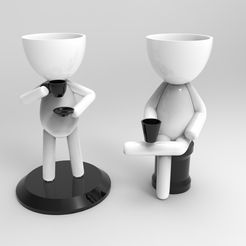 vaso1.75.jpg Archivo 3D plantas de decoración en florero・Objeto imprimible en 3D para descargar, tmanoel
