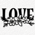 project_20231104_1318342-01.png Love Sign Love word in Vines Love flowers 2d wall art