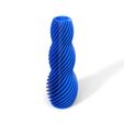 SPIRAL-03-AXONO-BLUE.JPG STL file SPIRAL VASE 03・3D printable model to download