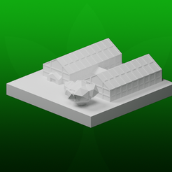 Greenhouse.png Descargar archivo STL gratis GreebleCity Farms: Invernadero • Plan para la impresión en 3D, Fisk400