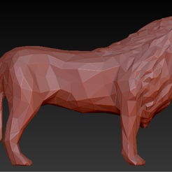 lowpolylion.PNG low poly lion