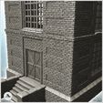 5.jpg Large modern industrial brick tower with access staircase and gothic shaped windows (25) - Modern WW2 WW1 World War Diaroma Wargaming RPG Mini Hobby
