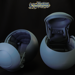 capsule.png STL file MARVEL CRISIS PROTOCOL SAIYAN POD PRESUPPORTED INCLUDED・3D printable design to download