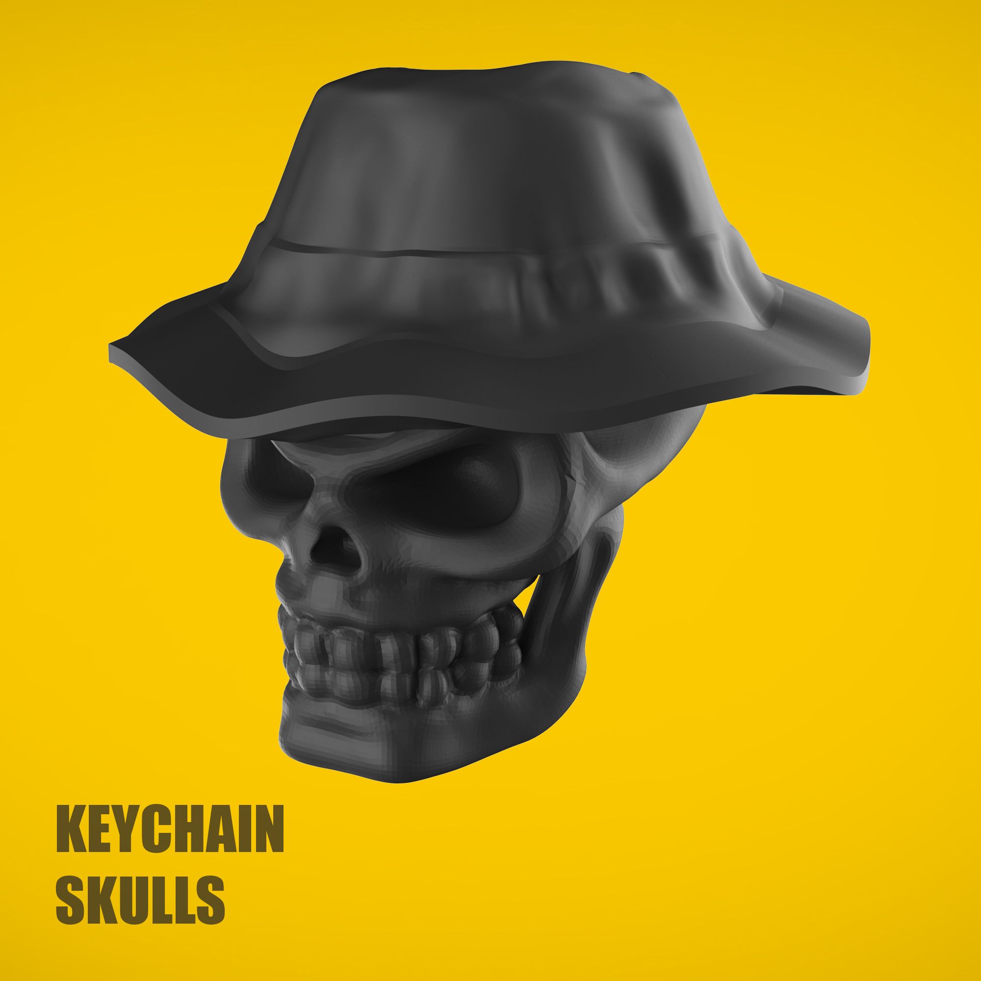 Download STL File KEYCHAIN SKULLS • 3D Printing Design • Cults