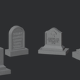 HS-Group.003.png Grave Markers, Set of 5 ( 28mm Scale )