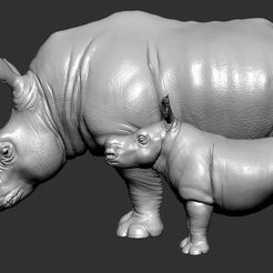 Rhino (2).jpg Archivo STL Rhino・Modelo para descargar e imprimir en 3D