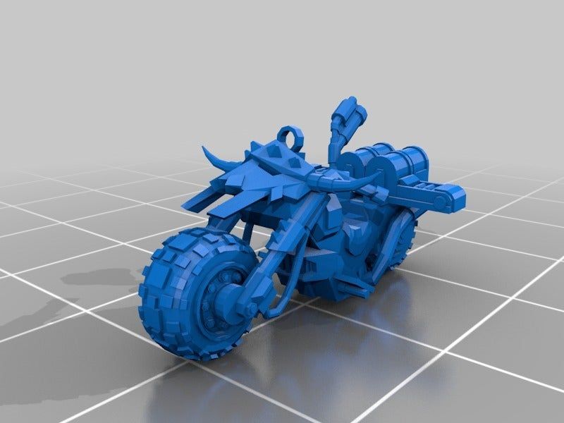 62f8ceb154b8c46e9b8469cef37a7e22_display_large.jpg Archivo STL gratis Ork motociclista de guerra・Modelo para descargar y imprimir en 3D, KarnageKing