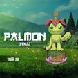 POST-palmon-01.jpg PALMON SCULPTURE - SEKAI 3D MODELS - TESTED AND READY FOR 3D PRINTING