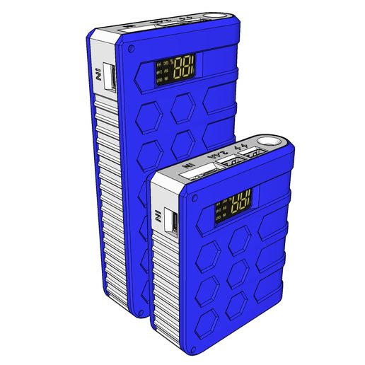 Power-Bank-Azul.jpg Power Bank 3D model