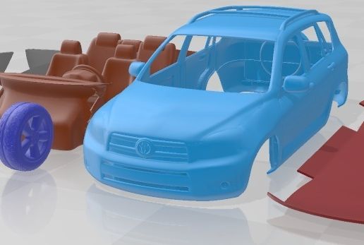 🚗 Toyota Rav 4 2006 Printable Car・ 3D File for 3D printing・Cults