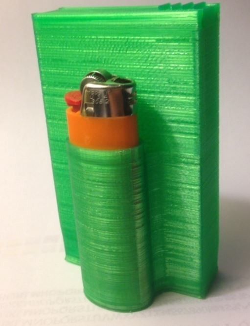 cig_case.JPG 3D-Datei Cigarette Case with Bic Lighter Pocket・3D-Druckvorlage zum Herunterladen, tjkbrown