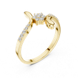 1-181-@Y-viwe2.png Floral Diamond Cluster Twist Statement Ring