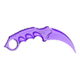 Karambit-by-Faisca2000.stl Karambit stl Versión fija y fácil de imprimir