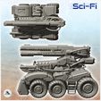 5.jpg Combat vehicle Six-wheeled Sci-Fi fighting vehicle with laser cannon (18) - Future Sci-Fi SF Post apocalyptic Tabletop Scifi