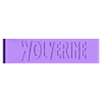 WOLVERINE PART 1.stl Wolverine - logo