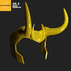 Copy-of-Unnamed-Designy.png Archivo 3D Loki Corona Tocado - STL - Loki Tv Show・Diseño para descargar y imprimir en 3D