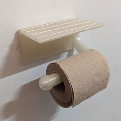 Unbenannt.png Simple monoltic toilet paper holder with storage surface