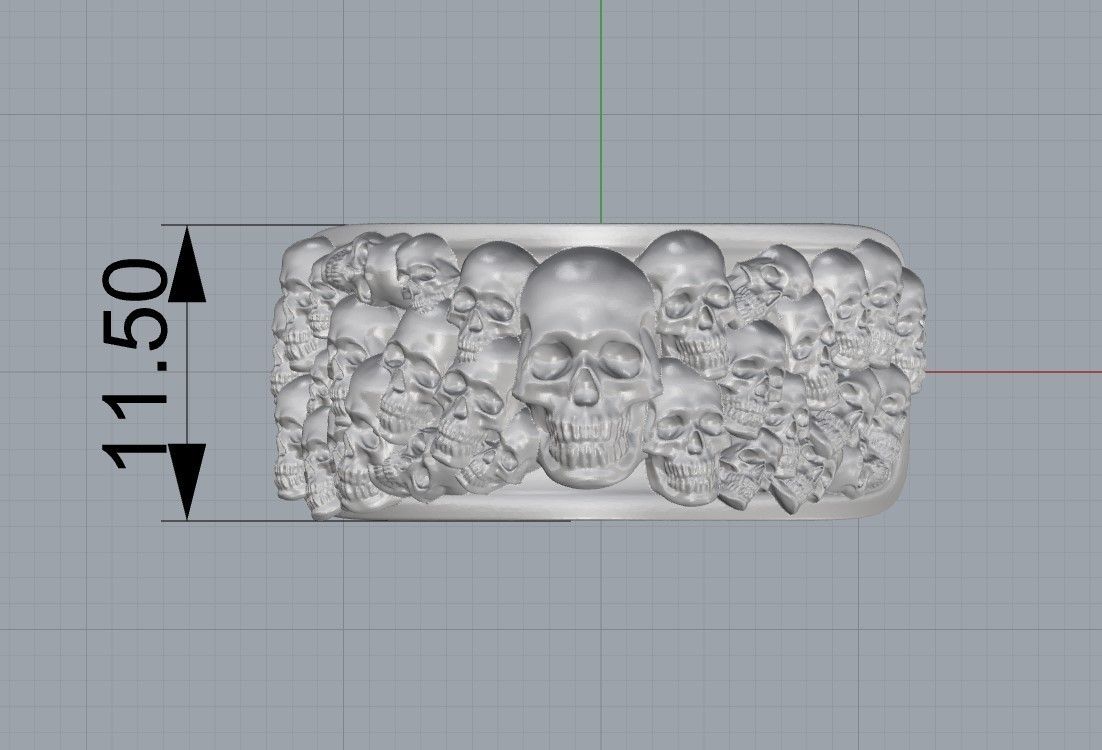 Screenshot_7.jpg Free STL file Skull ring skeleton ring jewelry 3D print model・Model to download and 3D print, Cadagency