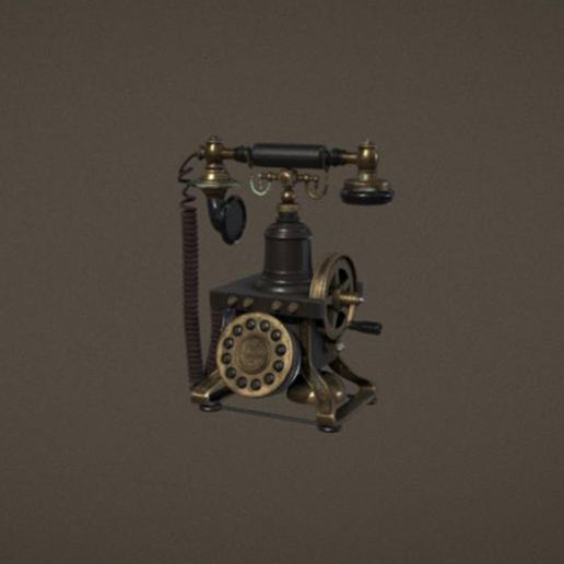 accecories diorama telephone 02 3D model