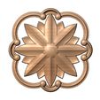 Round-square-segments-frame-Scroll-Faceted-carved-flower-rosette-ornament-arc-Applique-Wood-carving.jpg Modelo de impressão 3D de moldura de voluta quadrada arredondada esculpida e roseta facetada em relevo