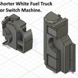 4-Half-Short_White-Sw_Mach.jpg N Scale -- Shorter Wheelbase White Fuel Truck for Switch Machine