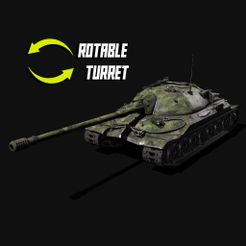 xdadad.jpg Archivo STL Tank IS-7 3D model collectible Miniature ROTABLE・Plan para descargar y imprimir en 3D